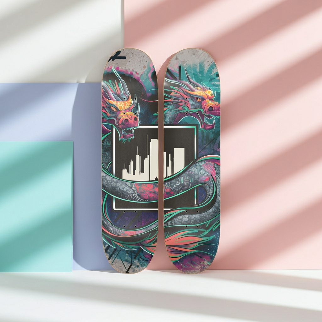 2 Skateboard Series Art - Dragon City