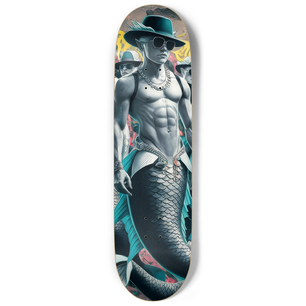 Dope Merman Skateboard – Fantasy Ocean Deck