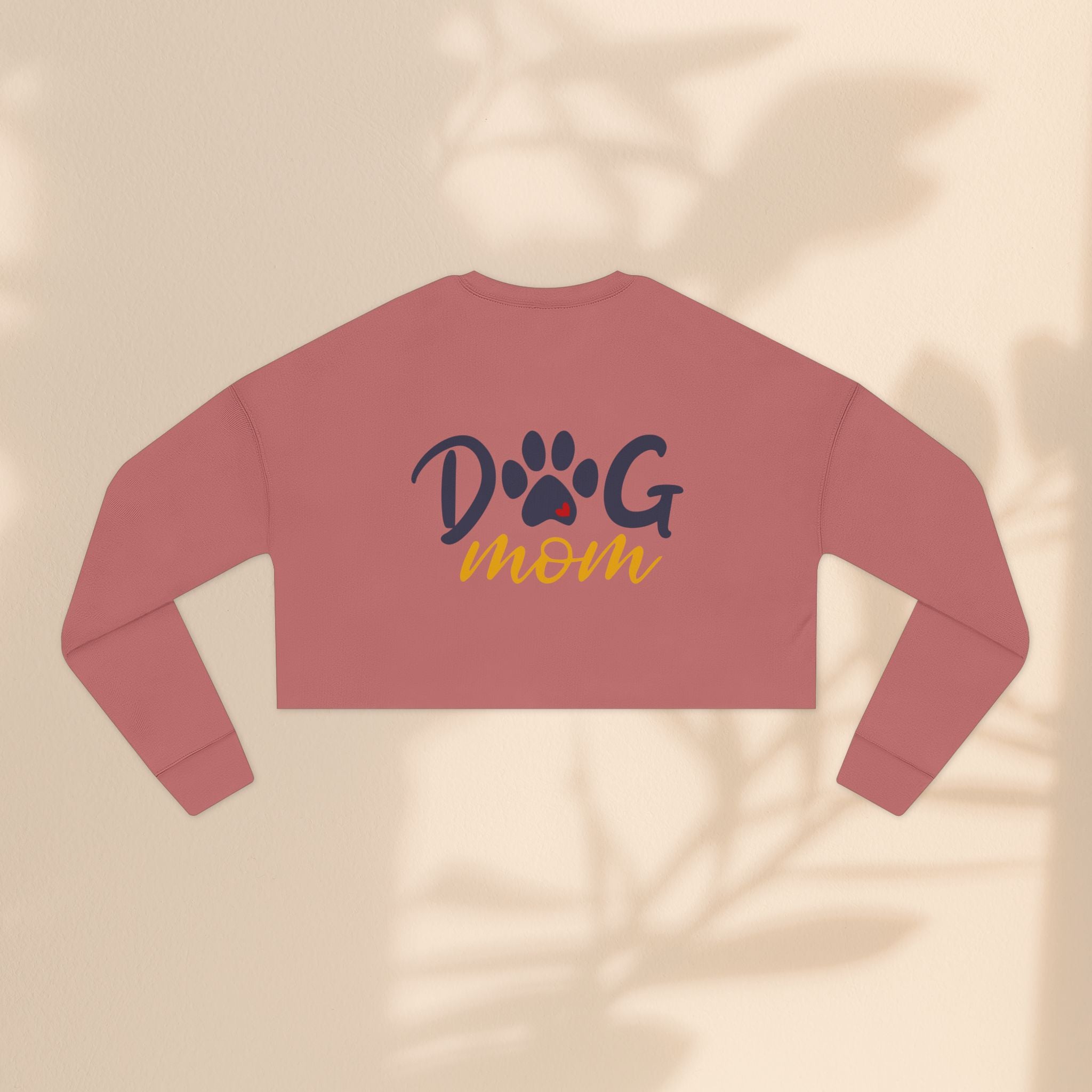 Dog Mom Cropped Sweatshirt - Perfect Gift for Dog Lovers
