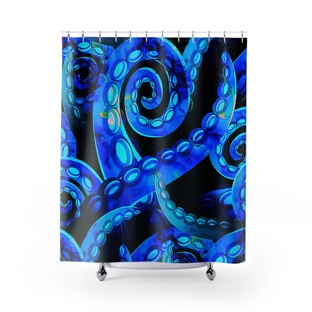 Ocean-Inspired Octopus Shower Curtain - Nautical Home Decor