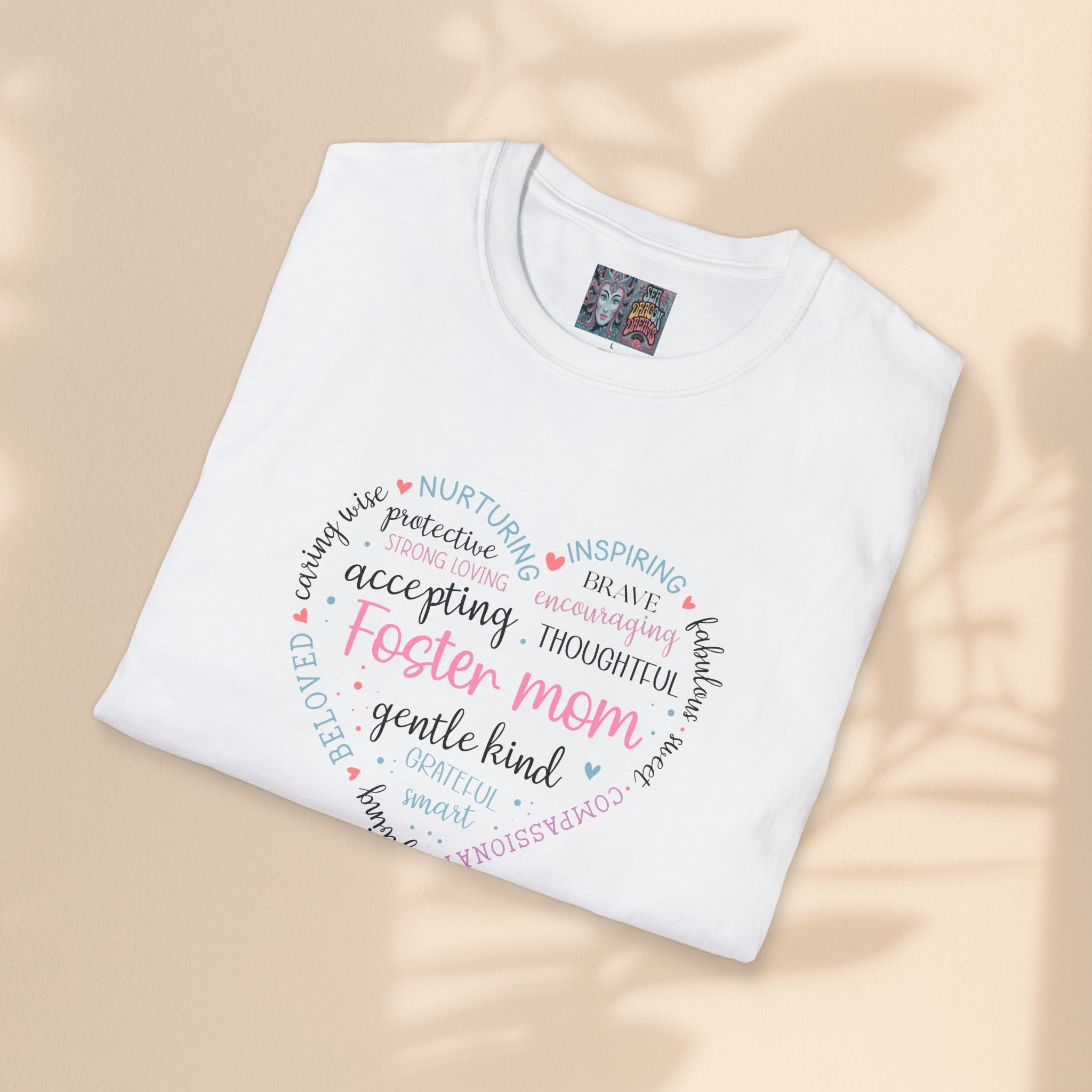 Foster Mom Heart T-Shirt - Unisex Softstyle Tee for Every Occasion