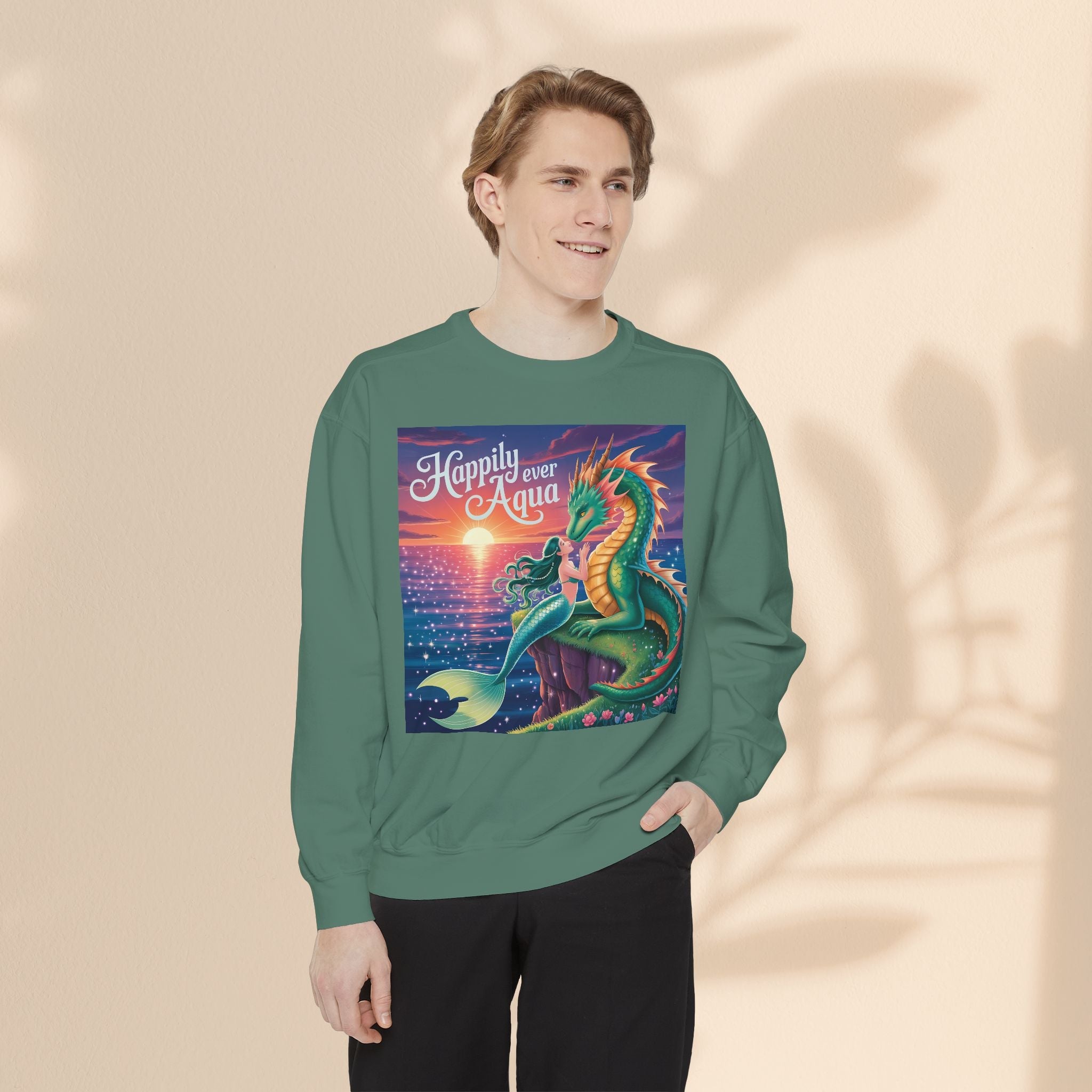 Happily Ever Aqua Sweatshirt, Unisex Garment-Dyed Pullover, Cozy Sweatshirt for Ocean Lovers, Ideal Gift for Fantasy Fans, Perfect for [...]