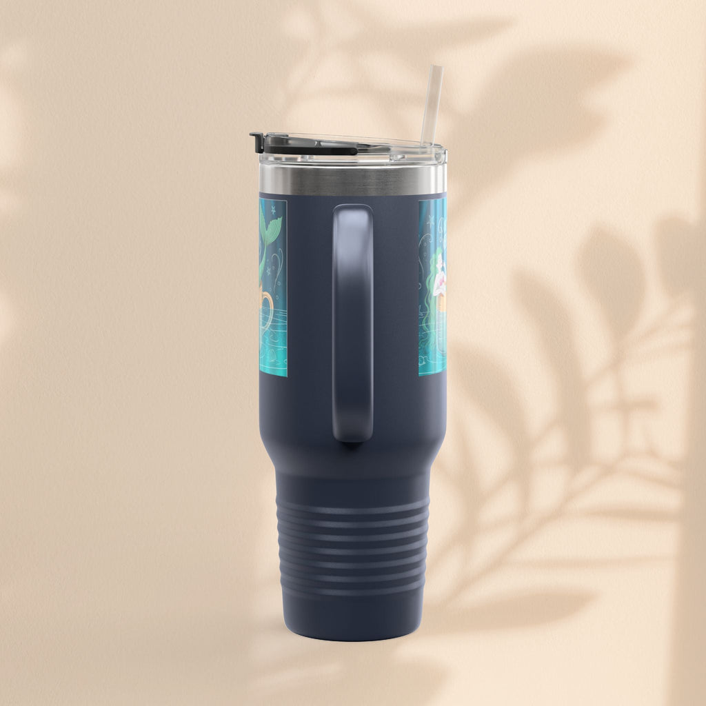 Charming Mermaid Insulated Travel Mug, 40oz - Perfect for Road Trips, Beach Days, and Gifts for Ocean Lovers, Travel Mug, Unique [...]