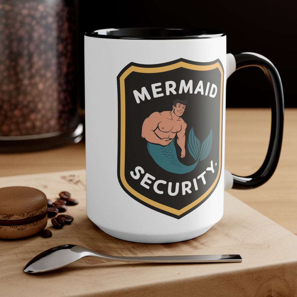 Mermaid Security Accent Mug – Funny Ocean Gift