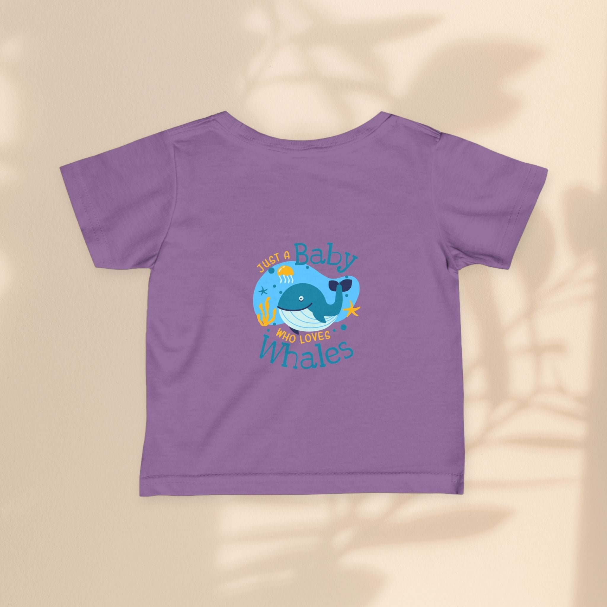 Infant Fine Jersey Tee - Just A Baby Who Loves Whales