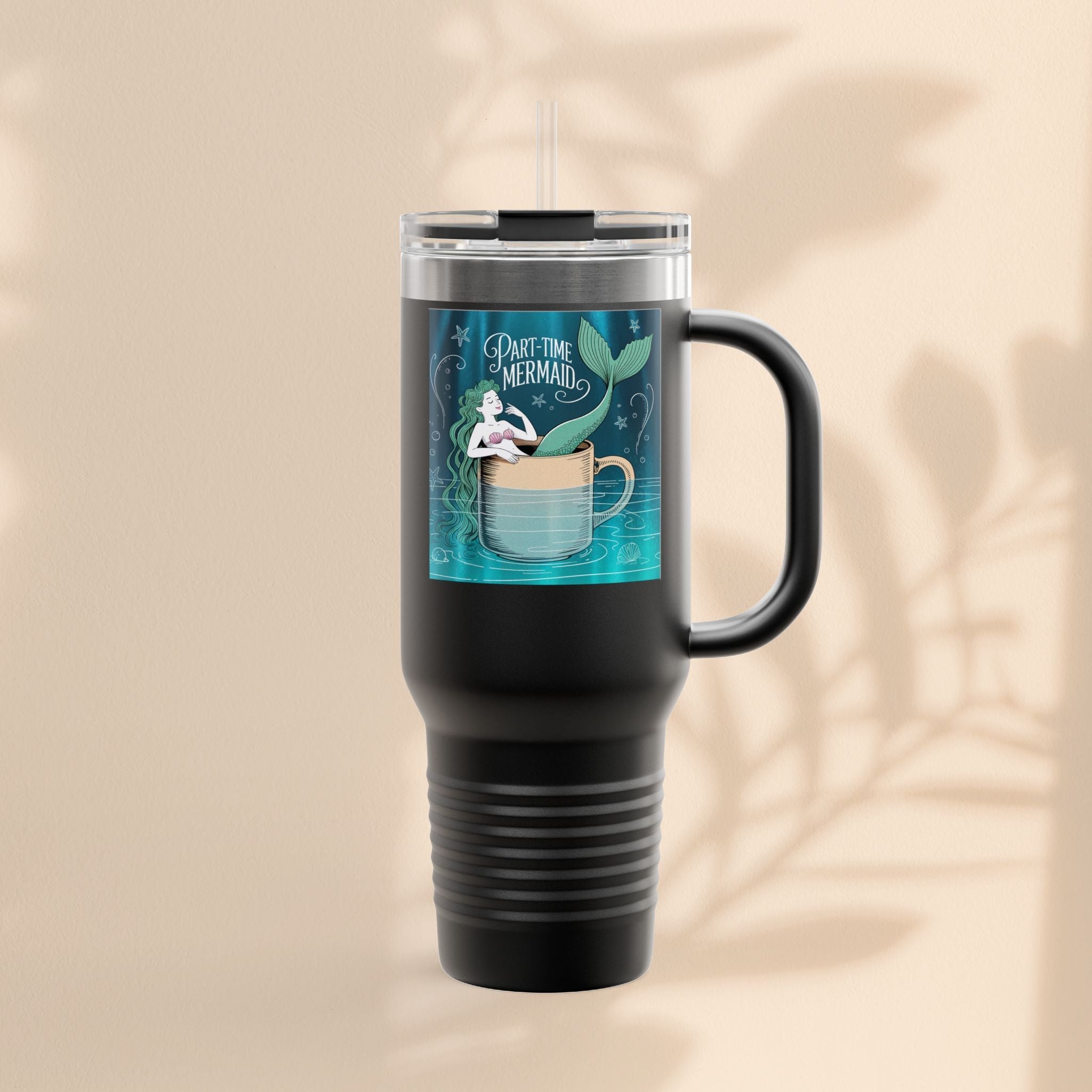 Charming Mermaid Insulated Travel Mug, 40oz - Perfect for Road Trips, Beach Days, and Gifts for Ocean Lovers, Travel Mug, Unique [...]