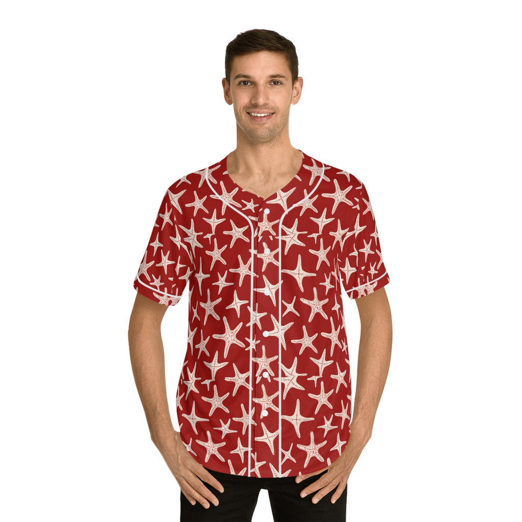 Men's Baseball Jersey  - Red Stars