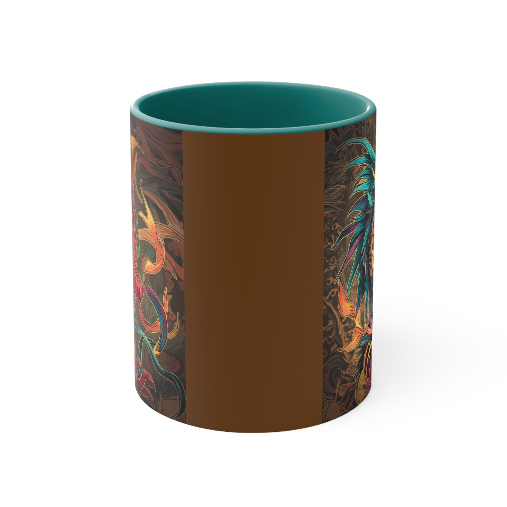 Fire Dragon 11oz Accent Mug – Fantasy Coffee Cup