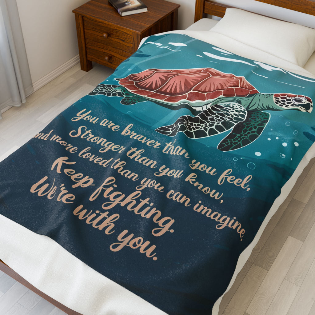 Braver Than You Know – Velveteen Plush Encouragement Blanket