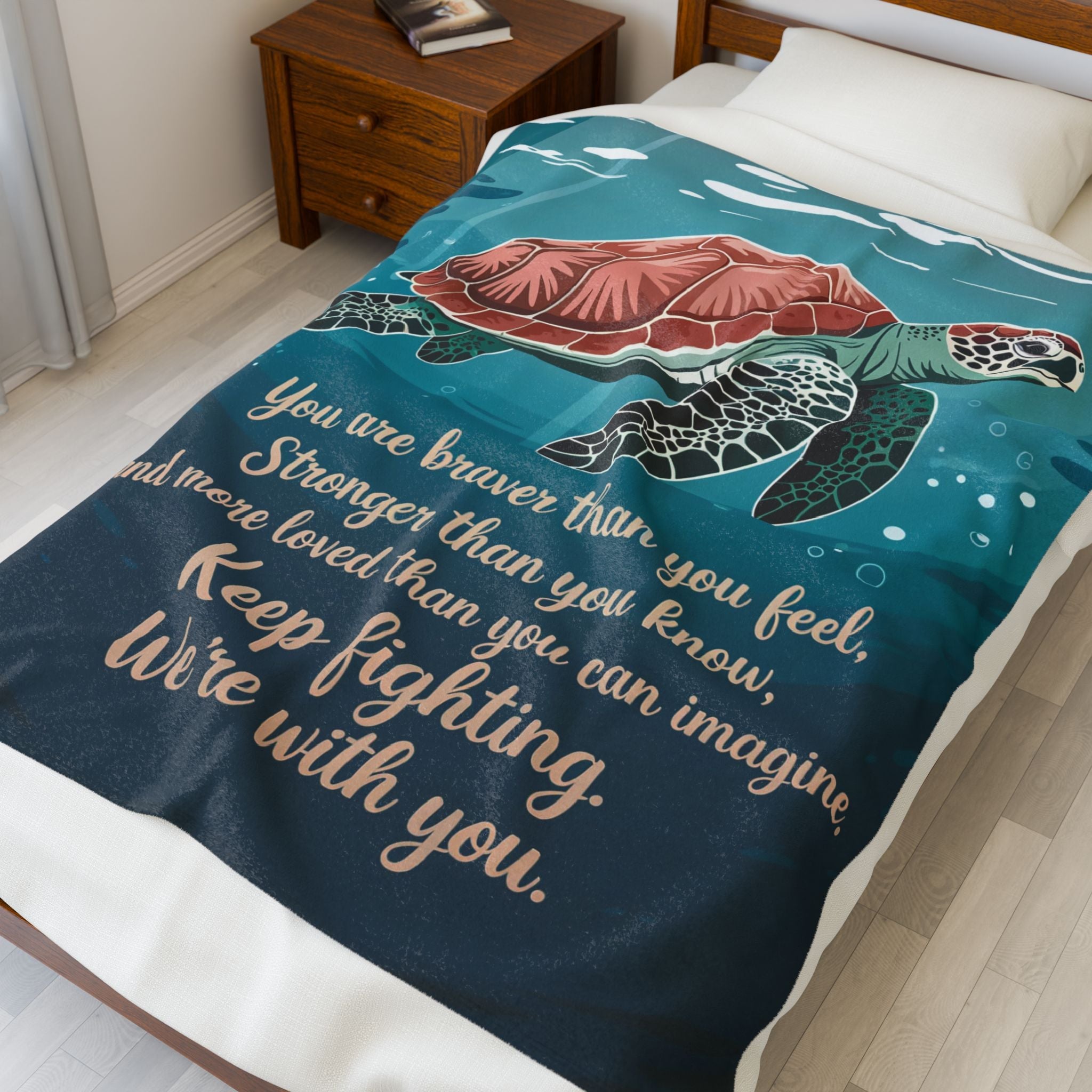 Braver Than You Know – Velveteen Plush Encouragement Blanket
