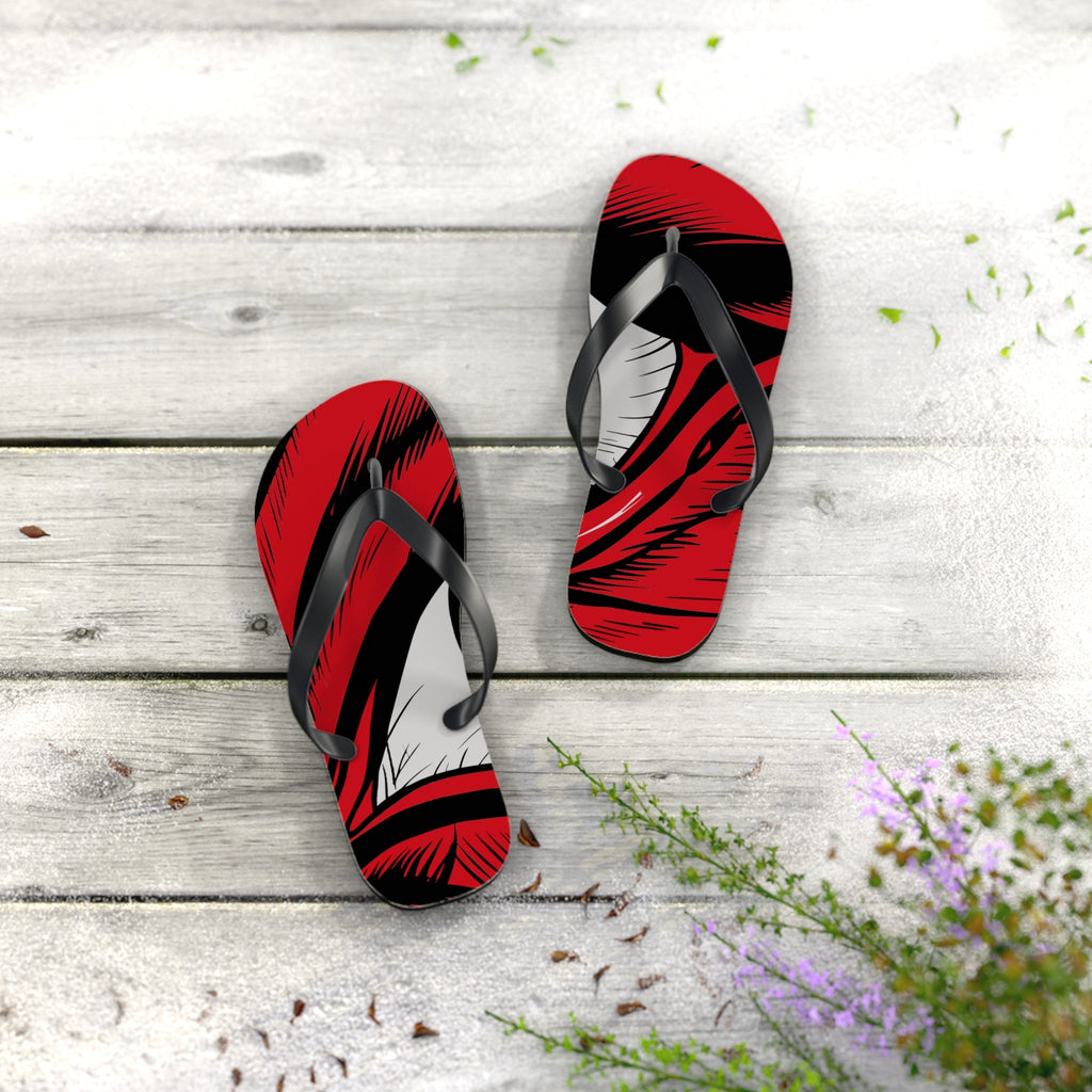 Red Eye Dragon Flip Flops – Lightweight Fantasy Beach Sandals