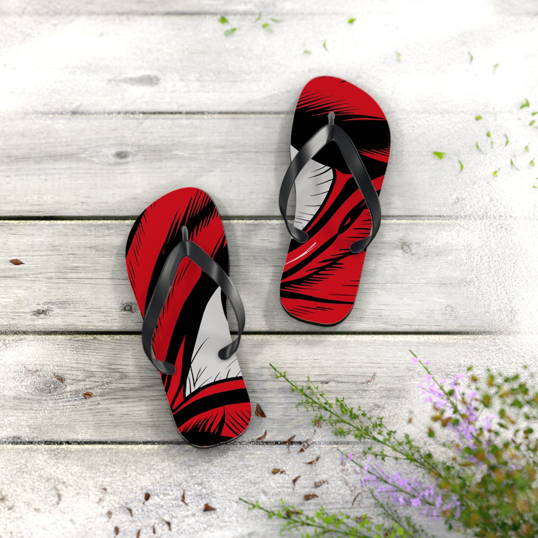 Red Eye Dragon Flip Flops – Lightweight Fantasy Beach Sandals