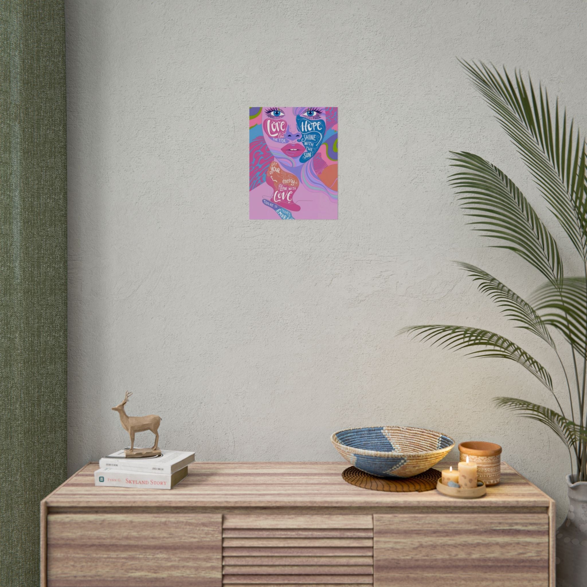 Inspirational Quote Rolled Posters - Colorful Love & Hope Design