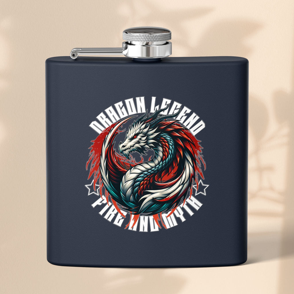 Dragon Stainless Steel Flask 6oz – Gift for Adventurers