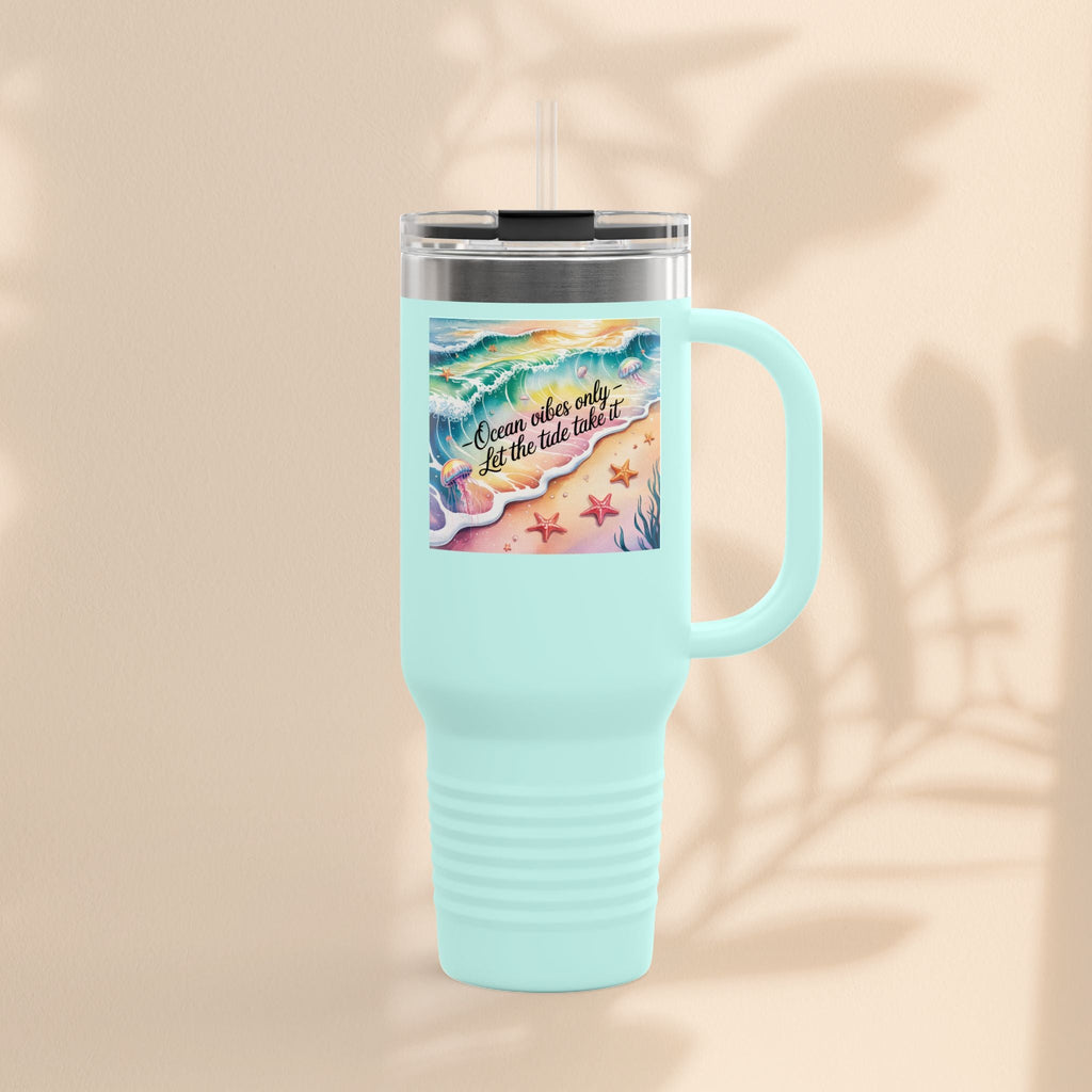 Ocean Vibes Insulated Travel Mug, 40oz
