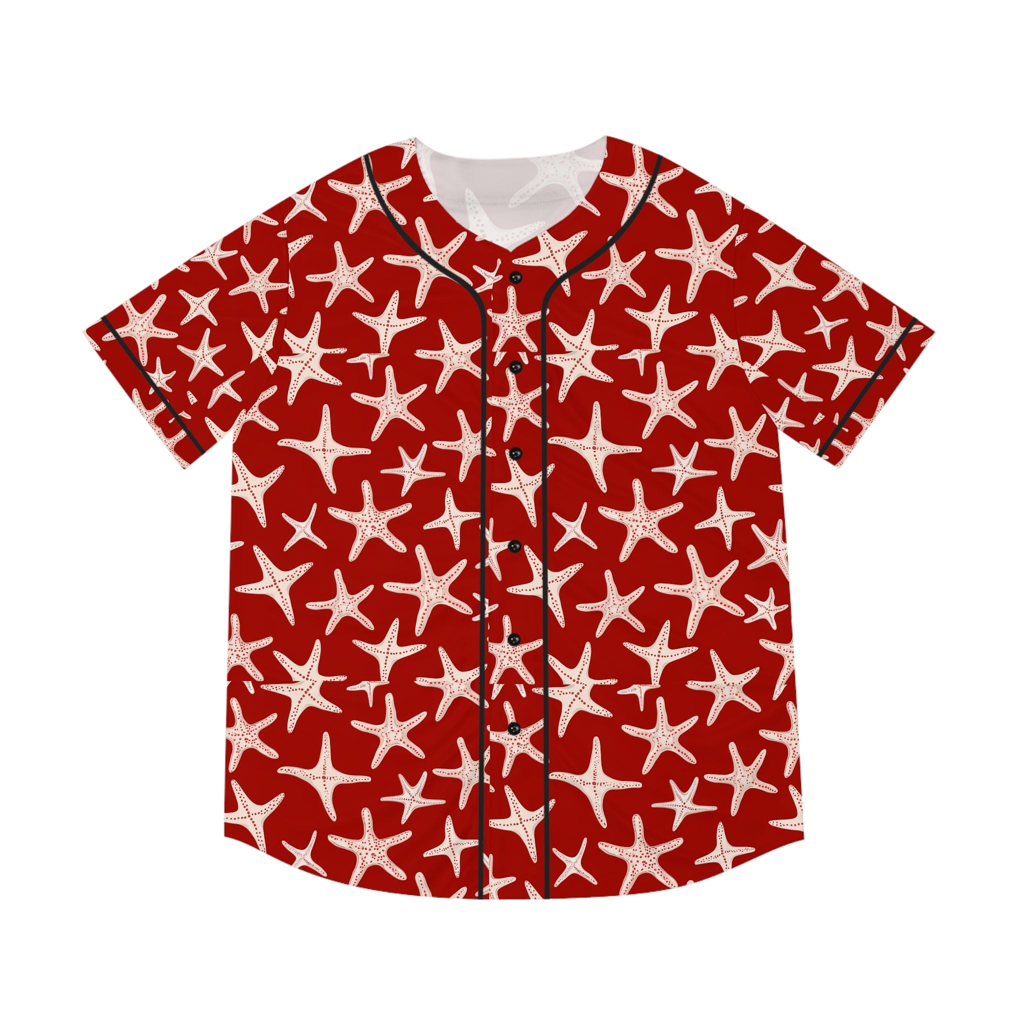 Men's Baseball Jersey  - Red Stars