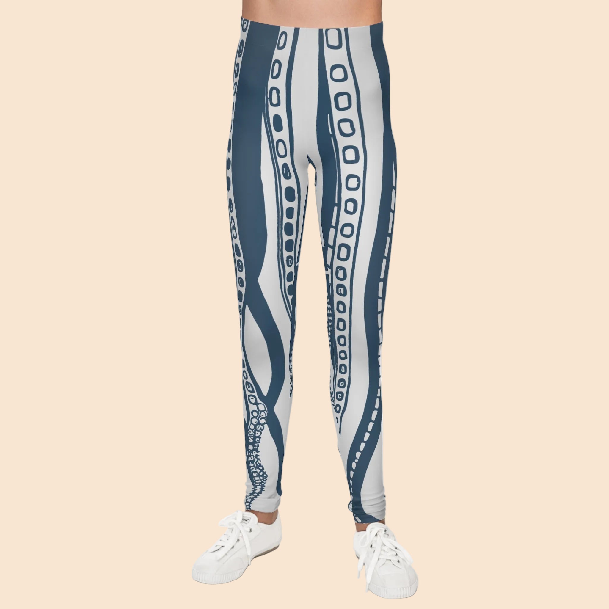 Downward Octopus Youth Leggings