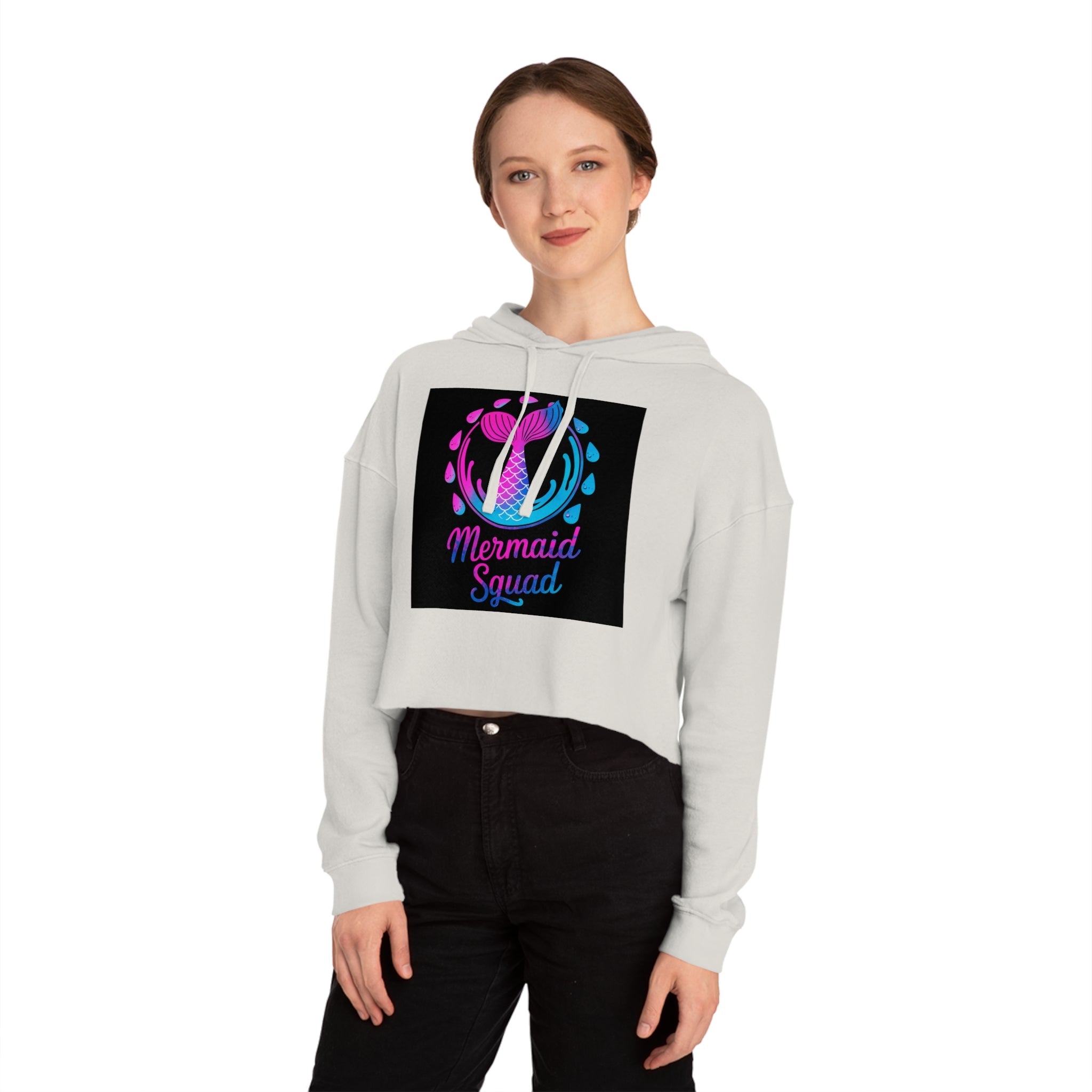 Mermaid Squad Cropped Hoodie