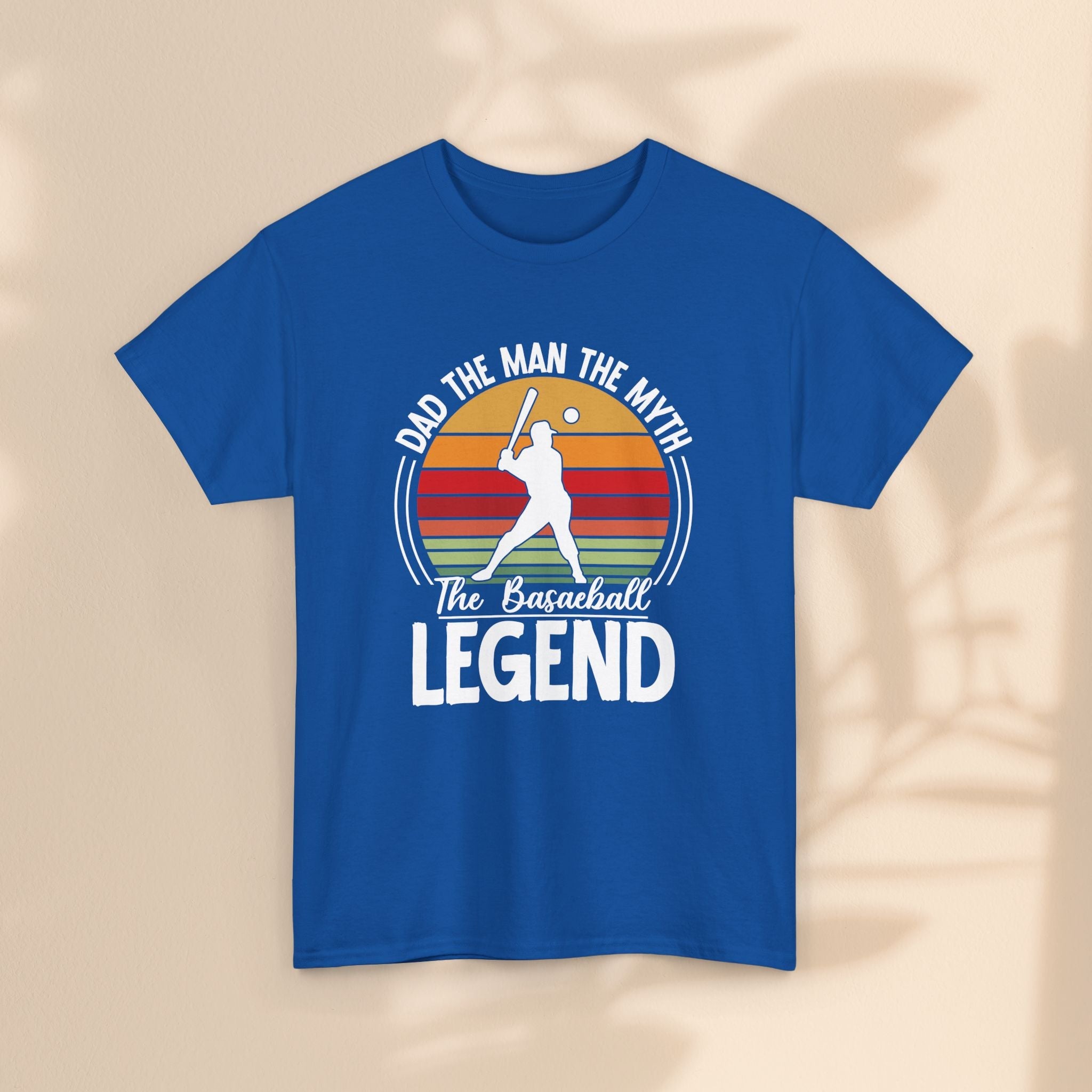 Dad The Man The Myth Baseball Legend T-Shirt – Funny Gift Tee