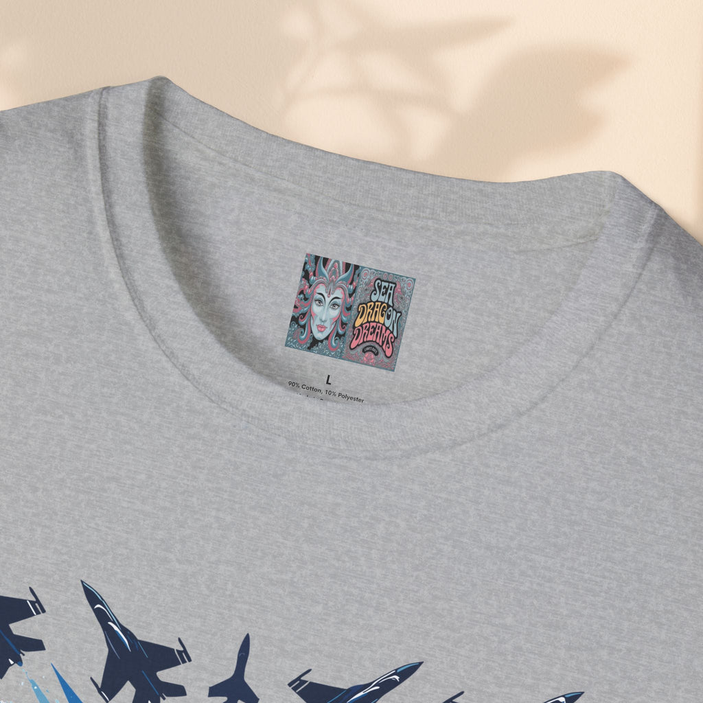 Patriotic Heart Unisex Softstyle T-Shirt - Perfect for Independence Day