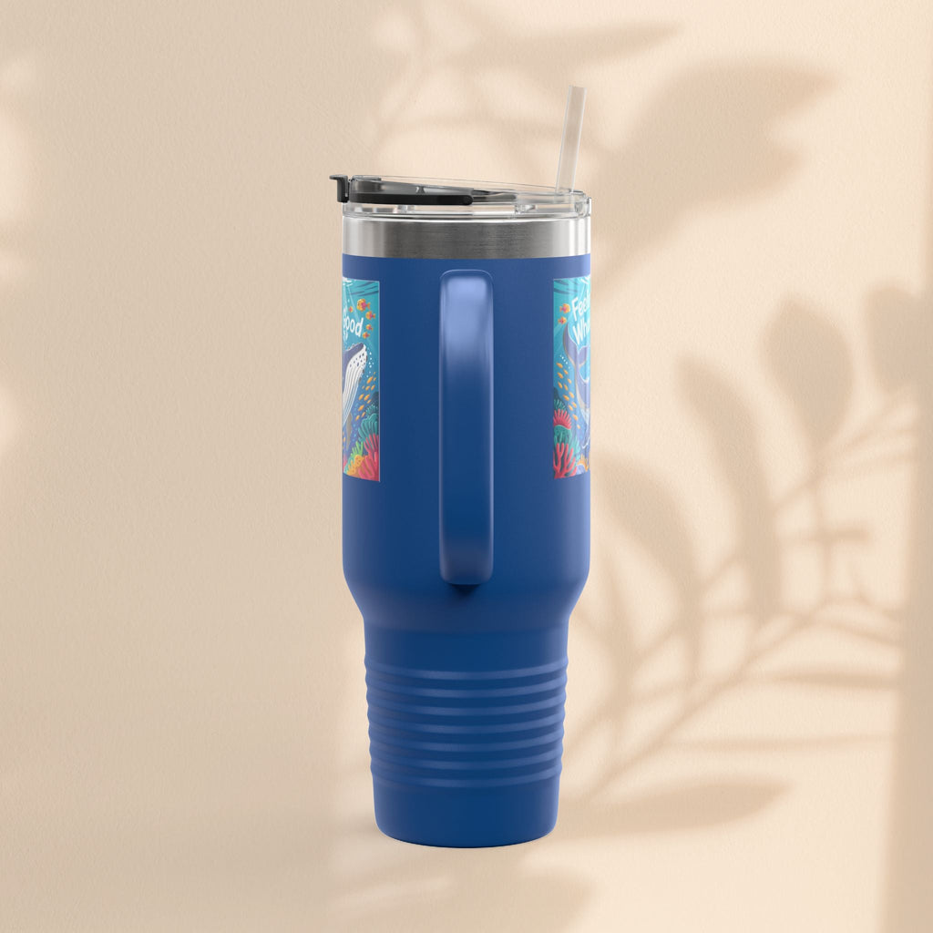 Feeling Whaley Good Insulated Travel Mug, 40oz