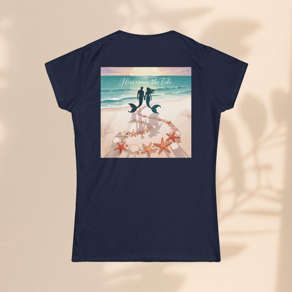 Here Comes The Tide Beach Vibes Tee, Summer Shirt, Cute Graphic Tee, Vacation Outfit, Coastal Life Apparel, Ocean Lover Gift
