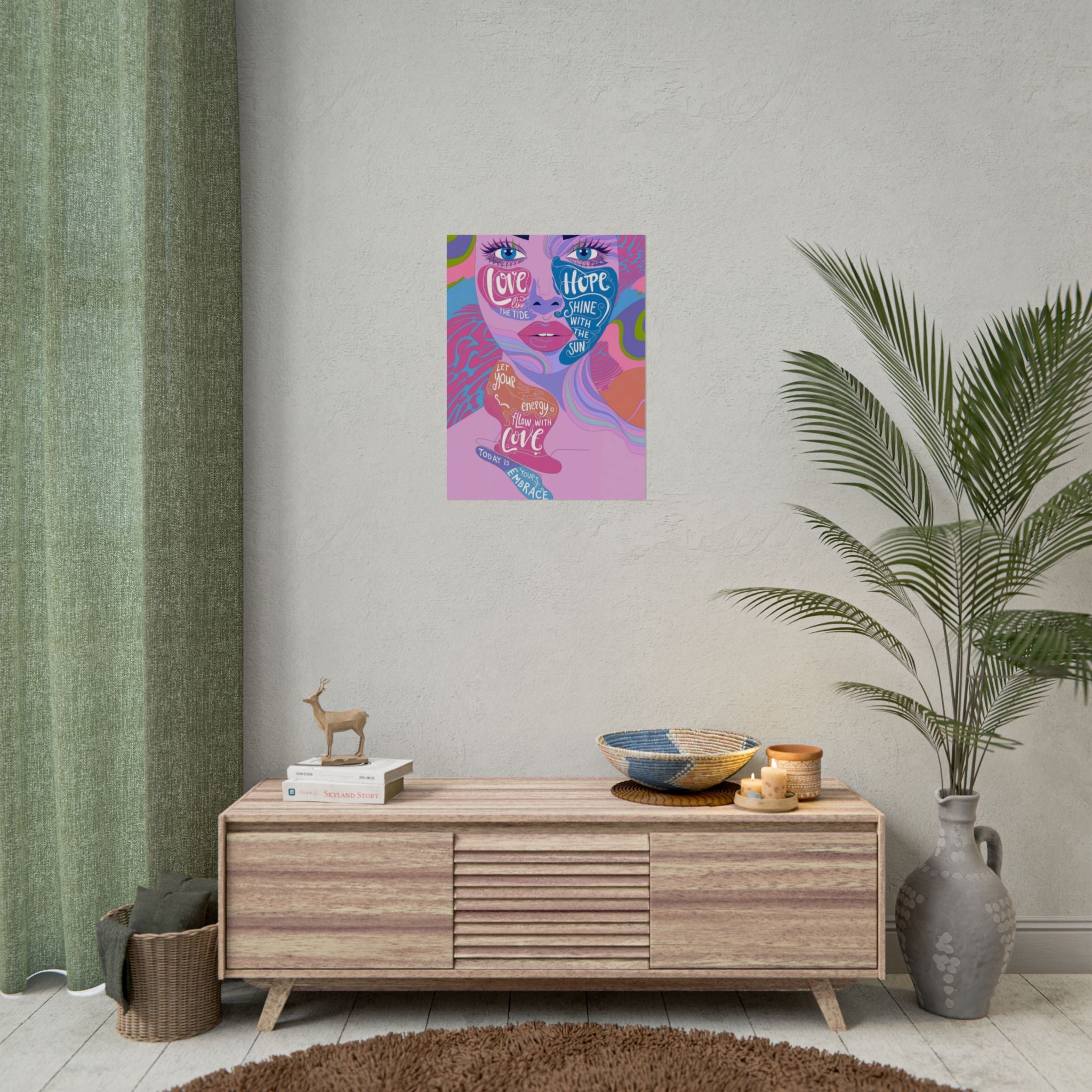 Inspirational Quote Rolled Posters - Colorful Love & Hope Design