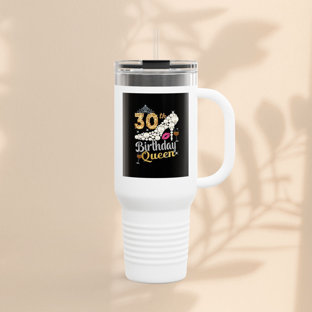 30th Birthday Queen Insulated Travel Mug | 40oz Tumbler for Celebrations, Gifts, and Parties | Stylish Drinkware for Her | Birthday [...]