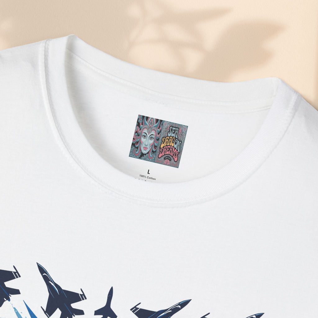 Patriotic Heart Unisex Softstyle T-Shirt - Perfect for Independence Day