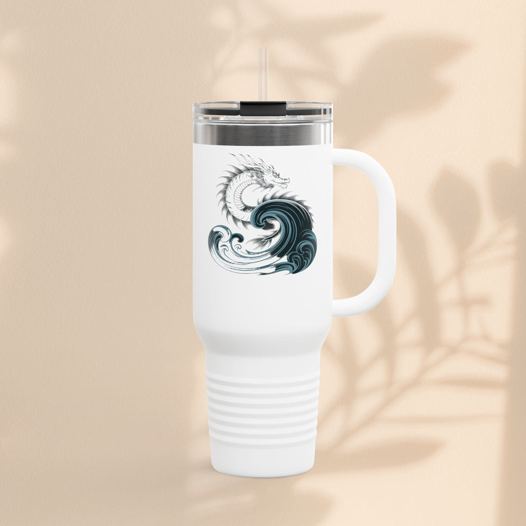 Ocean Waves Insulated Travel Mug, 40oz | Perfect for Outdoor Adventures, Gifts for Travelers, Summer Picnics, Hiking, Coffee Lovers