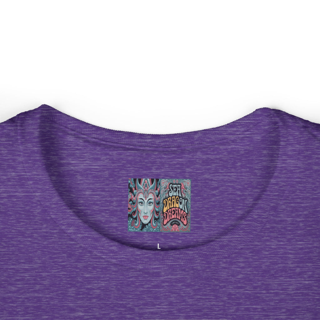 Enchanted Dragon Tee - Happily Ever Aqua Design, Women's Fashion Shirt, Boho Style, Fantasy Gift for Her, Unique Graphic Tee