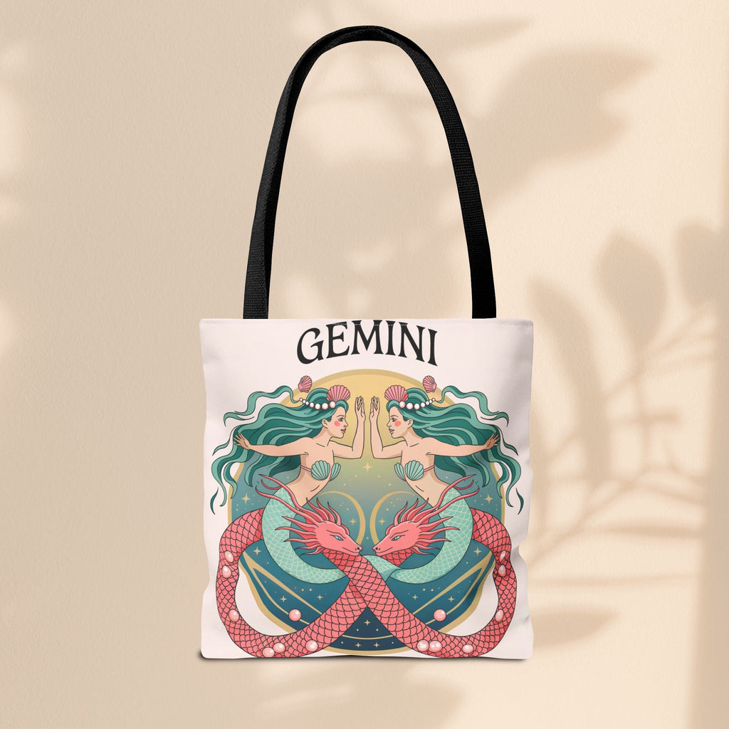 Gemini Zodiac Tote Bag, Astrological Bag, Personalized Gift, Astrology Lover, Horoscope Accessory, Birthday Present