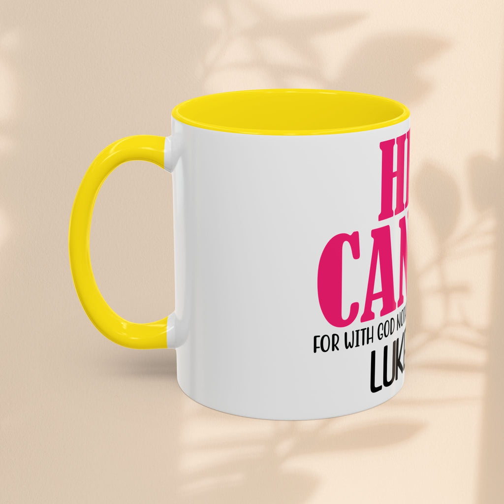 Inspirational Heal Cancer Coffee Mug - 11oz & 15oz with Faith Quote