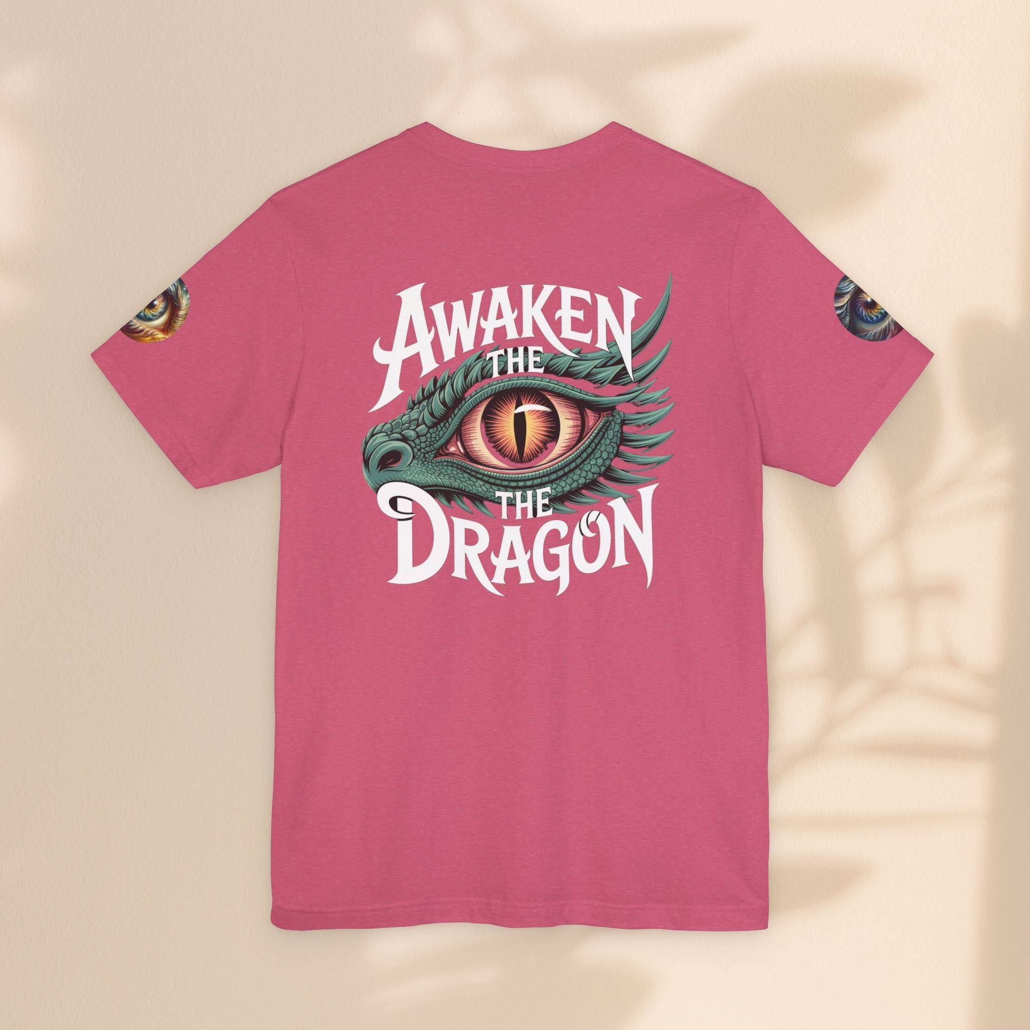 Fantasy Awaken The Dragon Graphic Tee, Unisex Short Sleeve Shirt, Gift for Dragon Lovers, Fantasy Fan Apparel