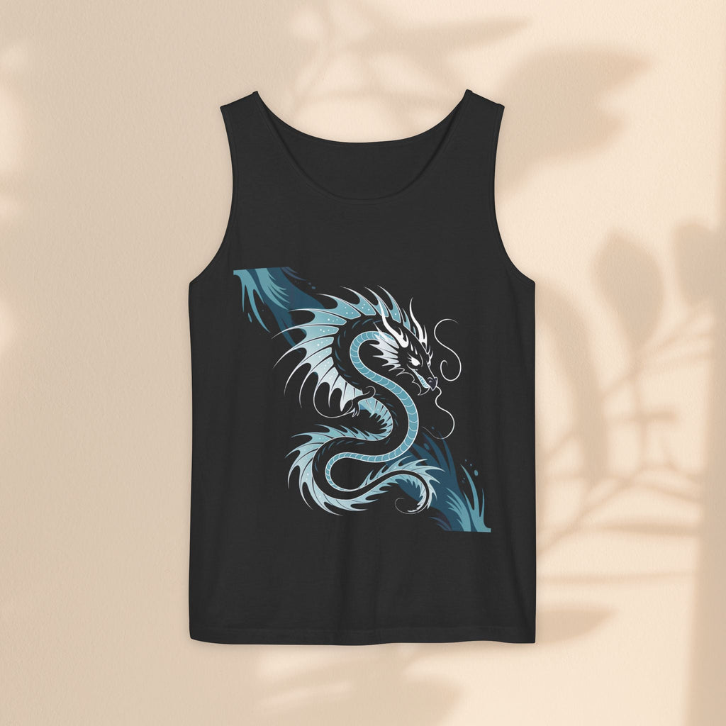 Dragon Art Unisex Tank Top - Stylish Summer Wear, Festival Apparel, Gift for Art Lovers, Beach Outfits, Cool Graphic Shirt