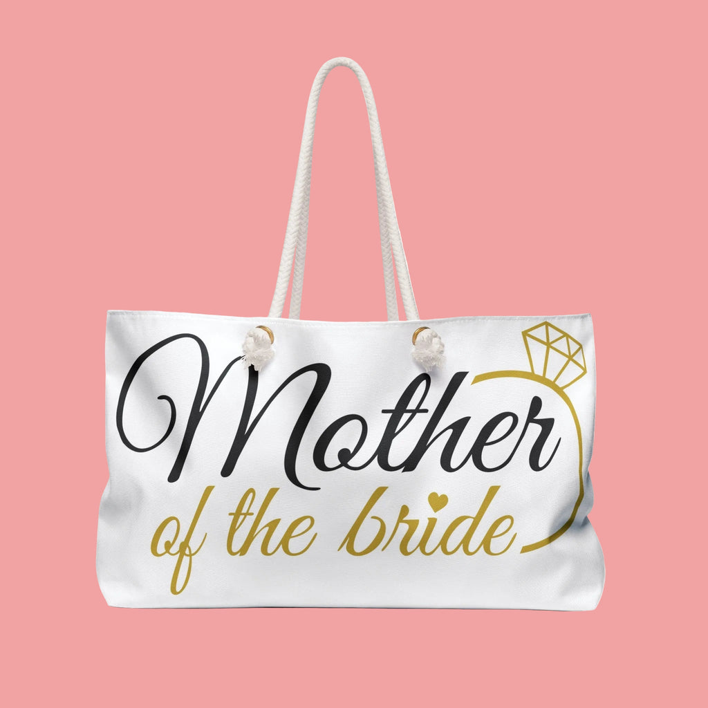 Elegant Mother of the Bride Weekender Bag, Bridal Gift, Wedding Accessory, Travel Tote, Engagement Celebration