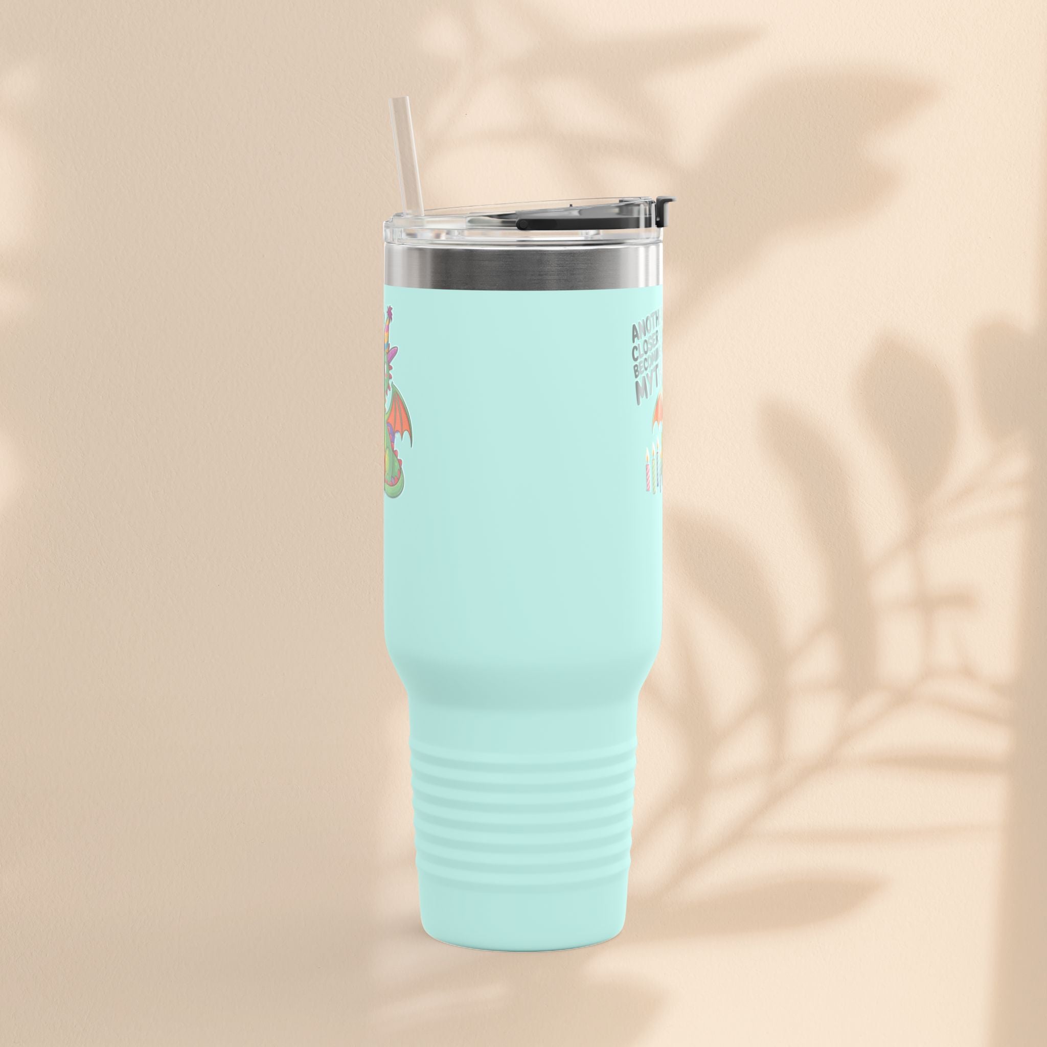Dragon Insulated Travel Mug, 40oz, Dragon Birthday Tumbler