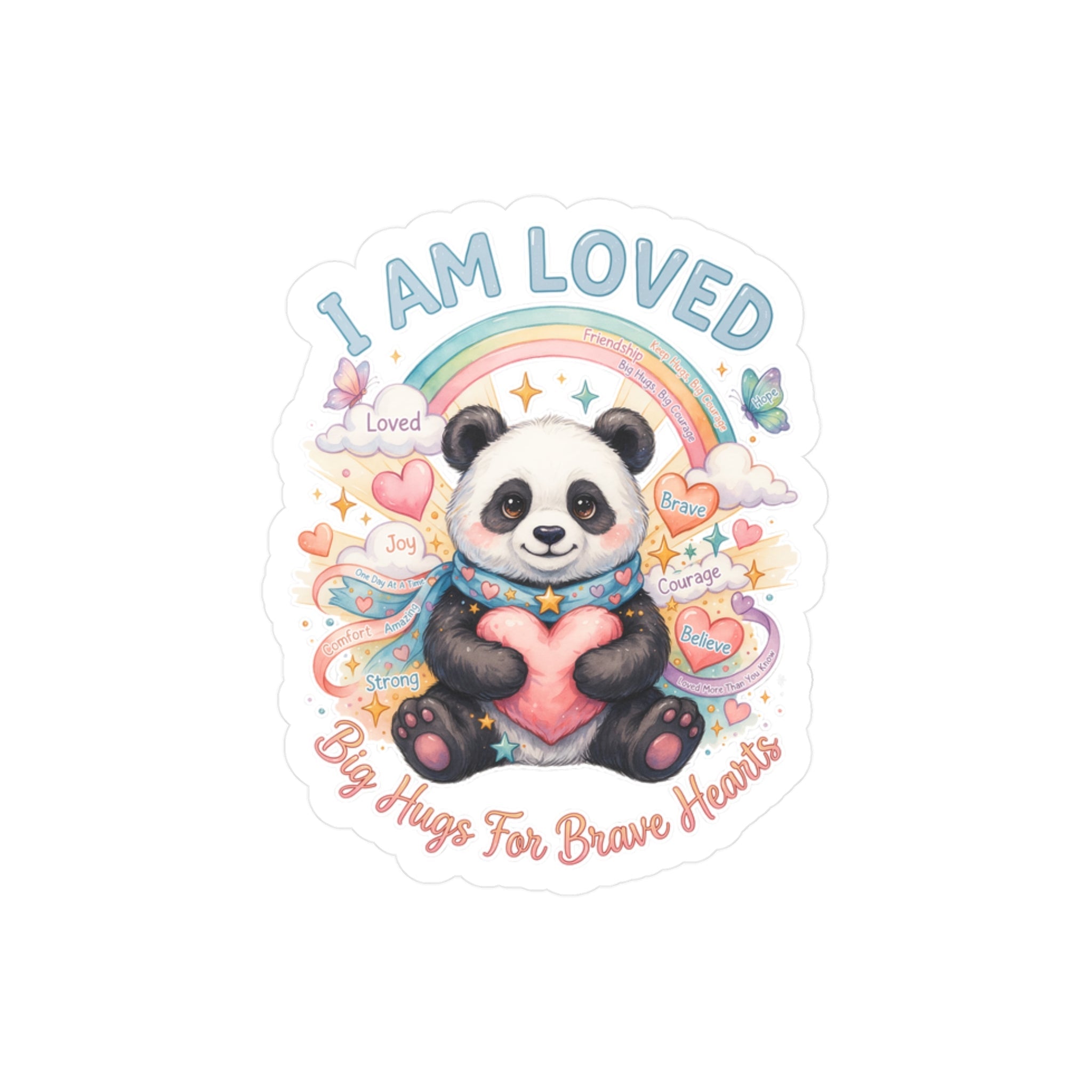 I Am Loved Panda Sticker | Brave Buddies™