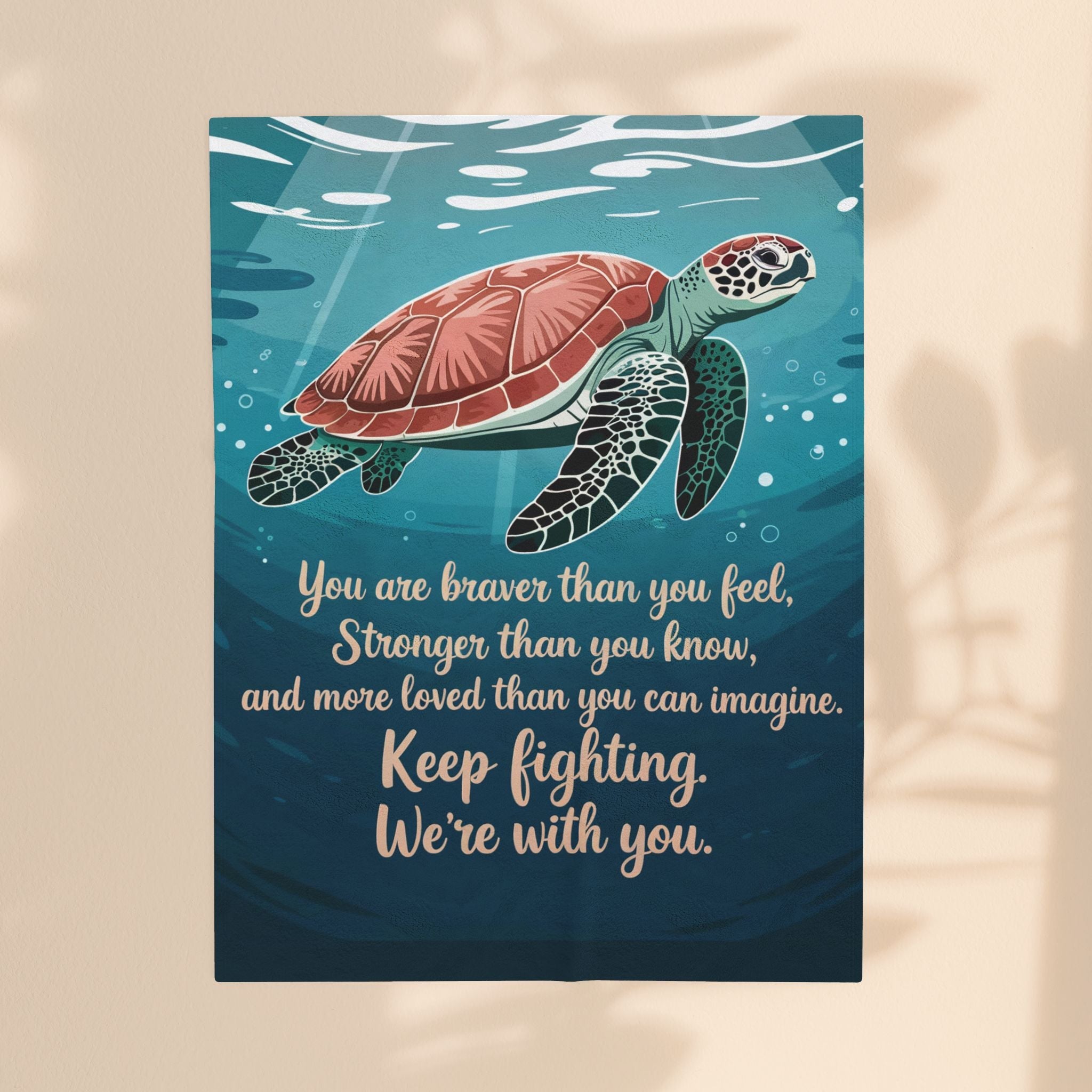 Braver Than You Know – Velveteen Plush Encouragement Blanket