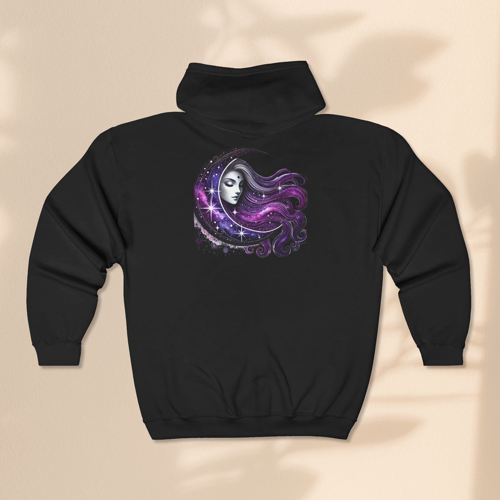 Moon Goddess - Unisex Heavy Blend™ Full Zip Hooded Sweatshirt