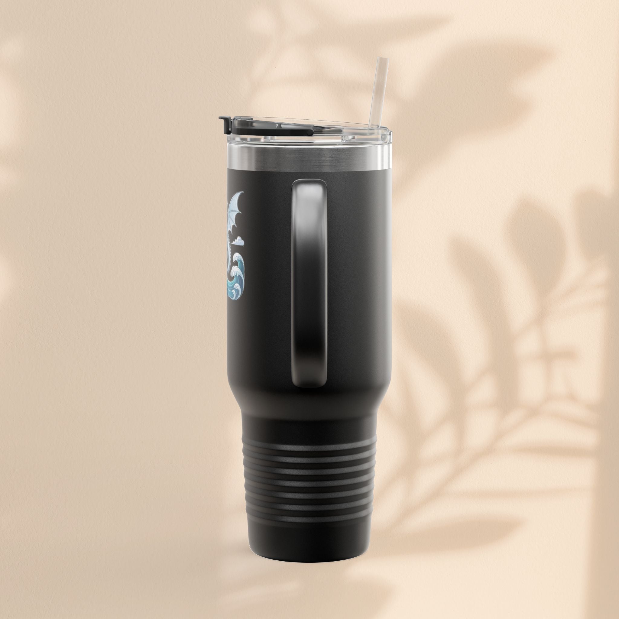 Dragon Insulated Travel Mug - Perfect for Adventure Lovers, Camping, Road Trips, Gifts for Friends, Motivational Designs