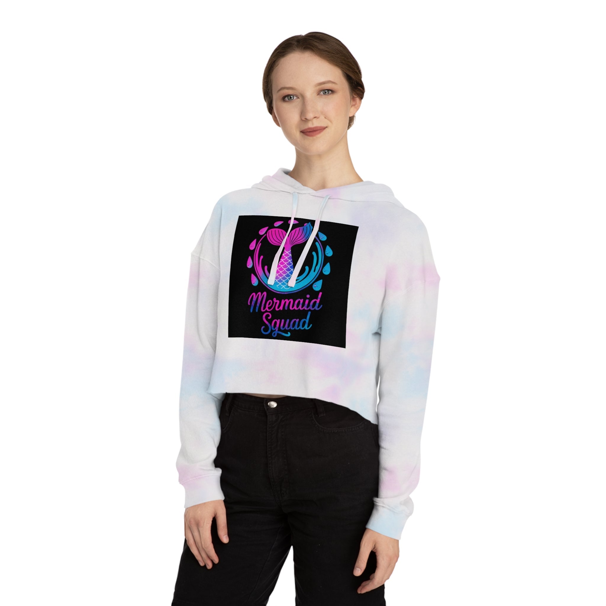 Mermaid Squad Cropped Hoodie