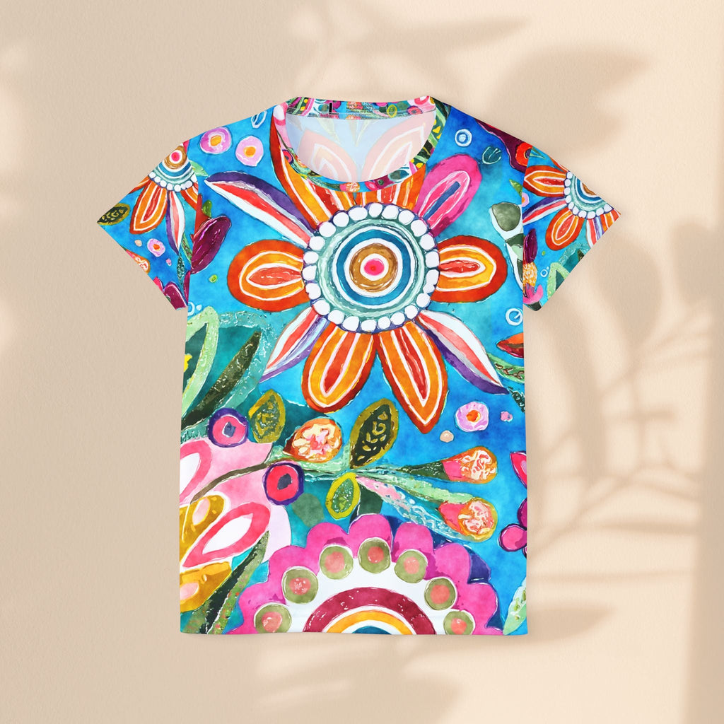 Colorful Floral Women's Sports Jersey