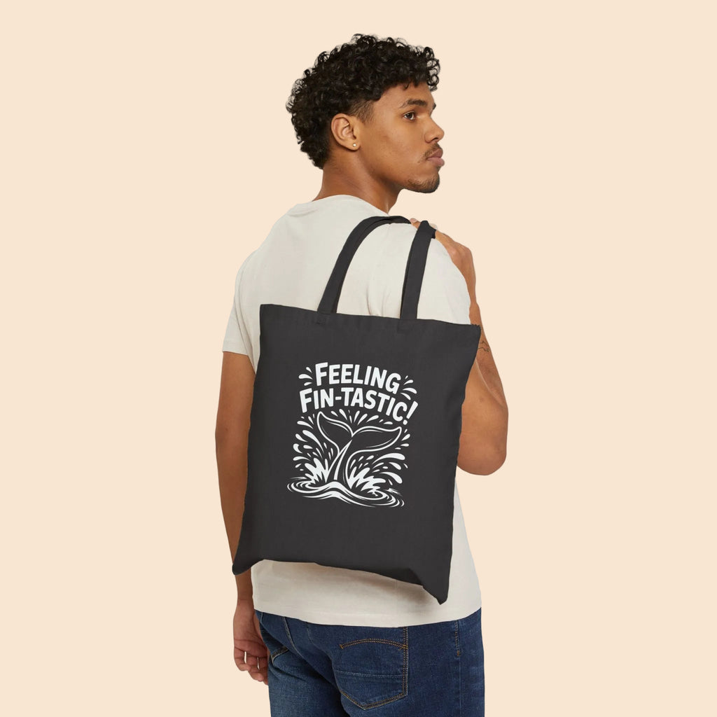 Feeling Fintastic Cotton Canvas Tote Bag