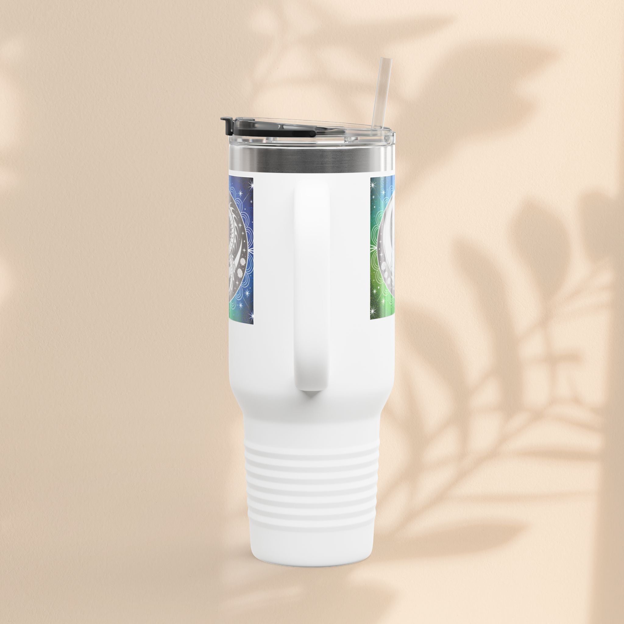 Galaxy Dragon Insulated Travel Mug - 40oz Eco-Friendly Water Bottle, Perfect for Camping, Road Trips, Gifts for Him/Her, Motivational Cup