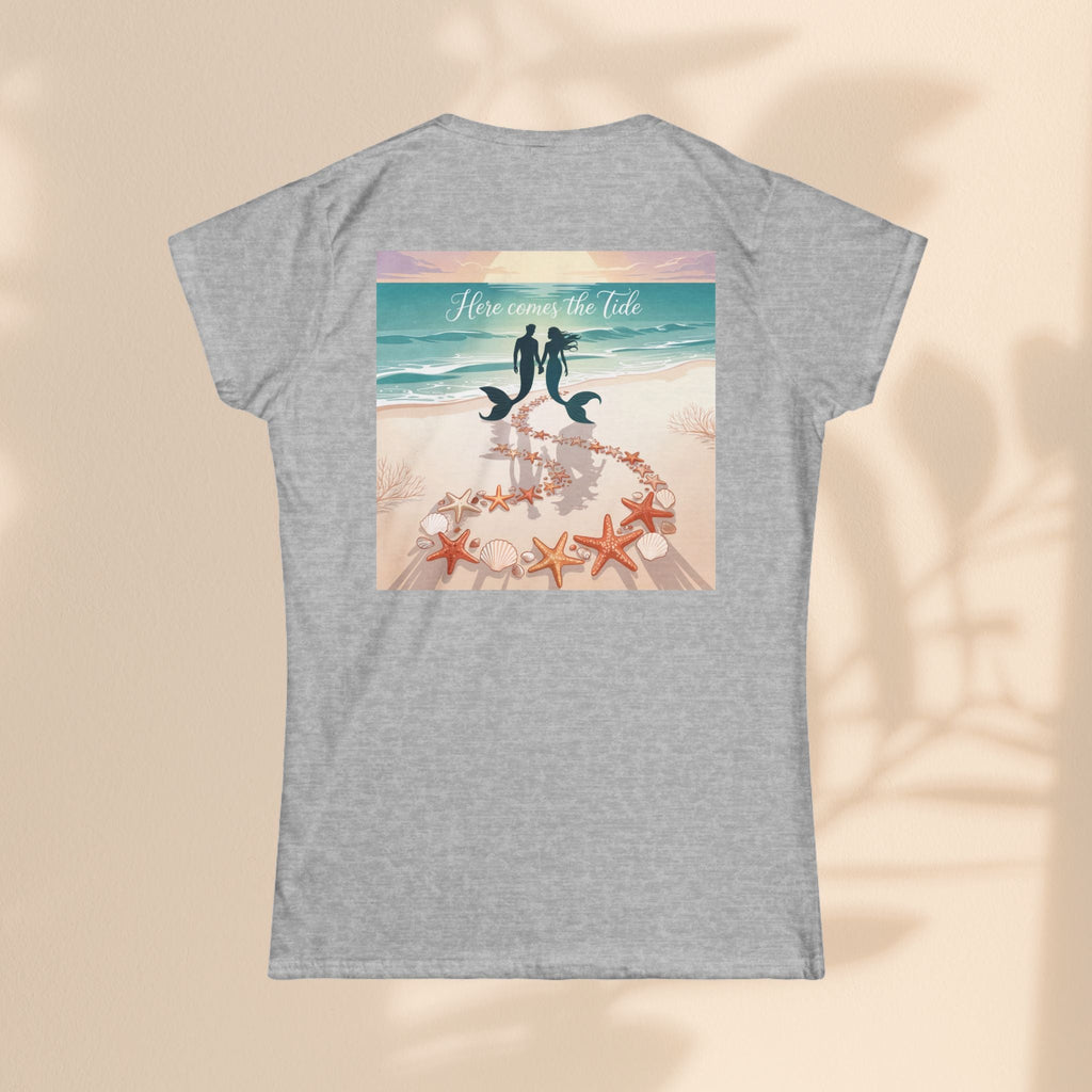 Here Comes The Tide Beach Vibes Tee, Summer Shirt, Cute Graphic Tee, Vacation Outfit, Coastal Life Apparel, Ocean Lover Gift