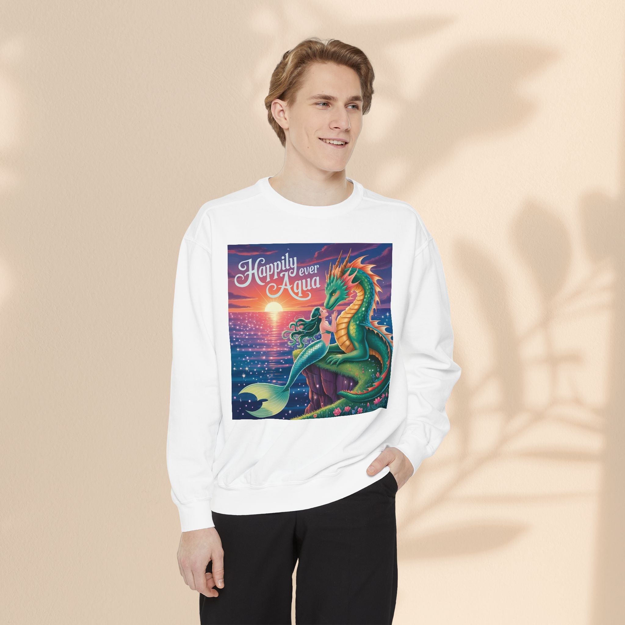 Happily Ever Aqua Sweatshirt, Unisex Garment-Dyed Pullover, Cozy Sweatshirt for Ocean Lovers, Ideal Gift for Fantasy Fans, Perfect for [...]