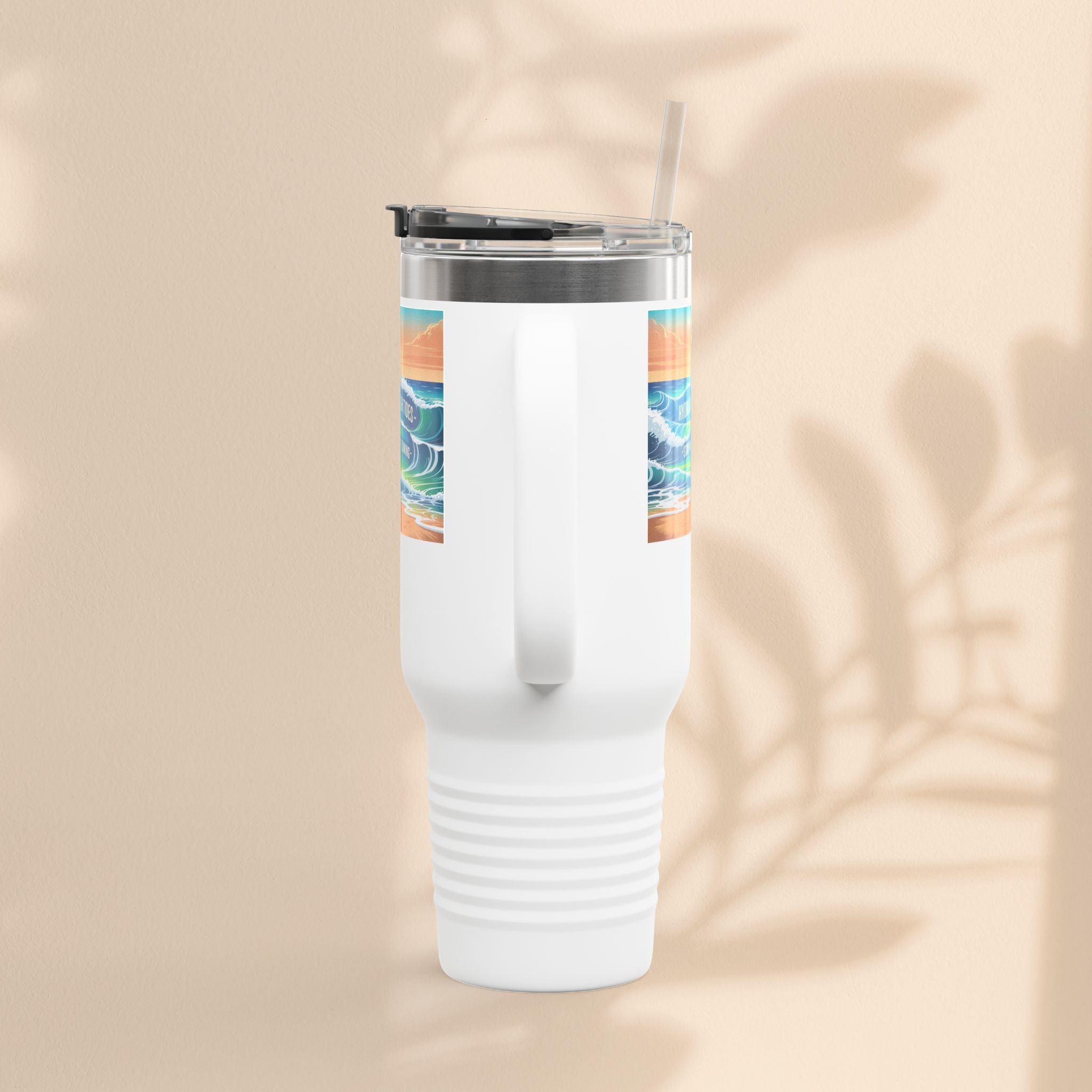 Ocean Wave Insulated Travel Mug, 40oz