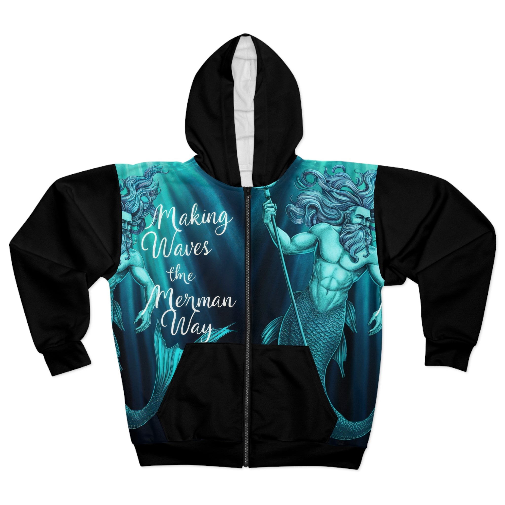 Men's Zip Hoodie - The Merman Way