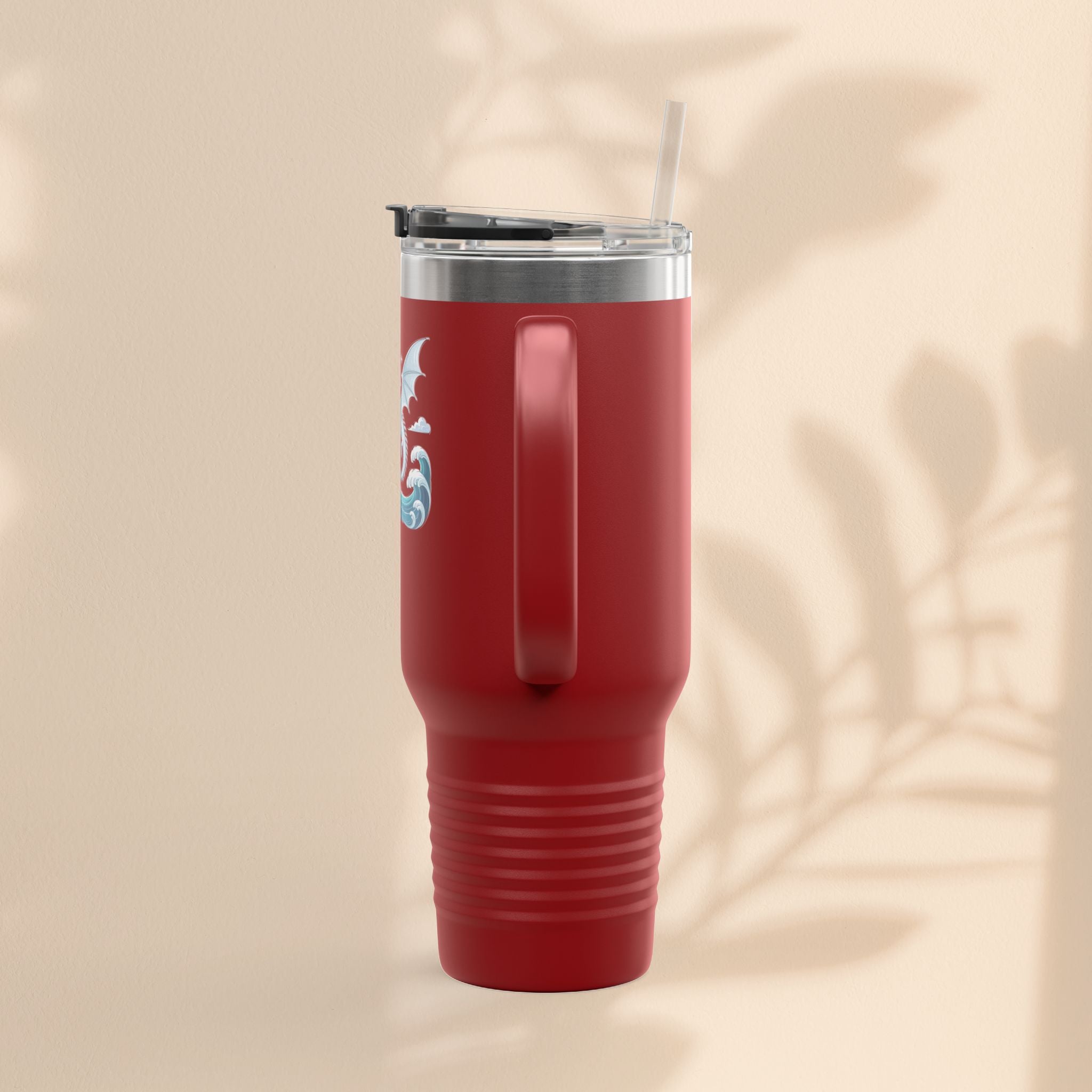 Dragon Insulated Travel Mug - Perfect for Adventure Lovers, Camping, Road Trips, Gifts for Friends, Motivational Designs